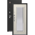 Входная дверь Центурион LUX-1, 2 замка, 2 мм металл, (серебро антик+патина крем) 