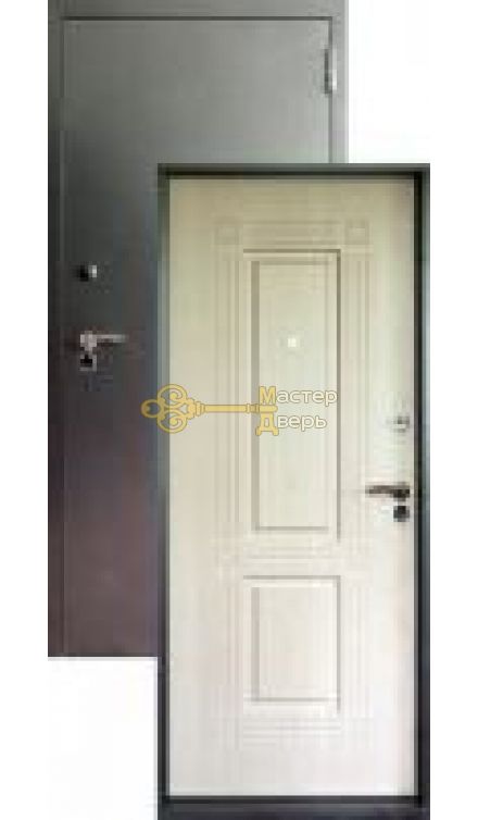 Дверь входная Аргус 7, 2 замка, 1,5 мм металл, (серебро+белёный дуб)