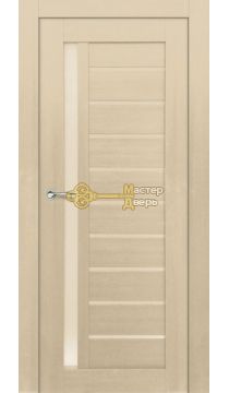 Дверь межкомнатная Экошпон Дера Мастер 691Б. Беленый дуб, остекленная.
