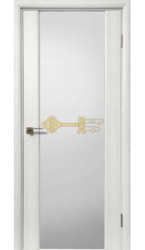 Дверь межкомнатная Экошпон Дера Оскар 981. Стекло триплекс белый, цвет сандал белый.