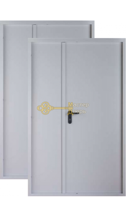 Дверь Цитадель, ДМП-02, EI 60, 1 замок, 1мм сталь, (серый)