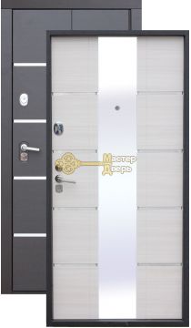 Сейф-дверь входная  Alta Tech, 2 замка, 1,8 мм металл, венге+ясень белый.