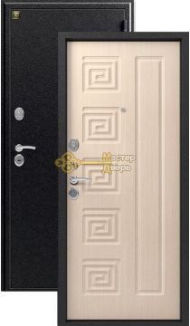 Дверь Зевс, Z-4, 2 замка, 1,5мм сталь, (серебро антик+млечный дуб)