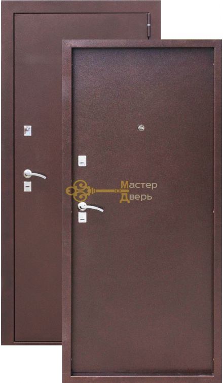 Дверь ЗСД Сибирь Сибирь-Лайт, 2 замка, 1,2 мм сталь, (медь)