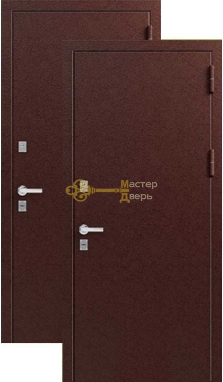 Дверь ЗСД Сибирь Сибирь-Термо, 2 замка, 1,2 мм сталь, (медь)